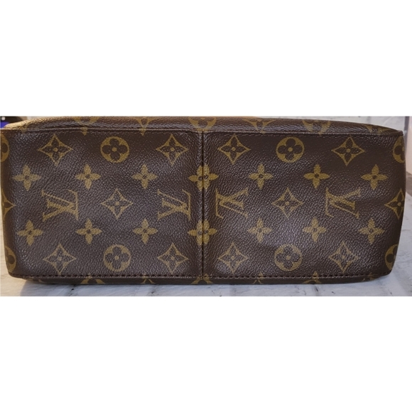 Authentic Louis Vuitton Monogram Looping GM Shoulder Bag Brown Logo M10050 - Picture 5 of 16